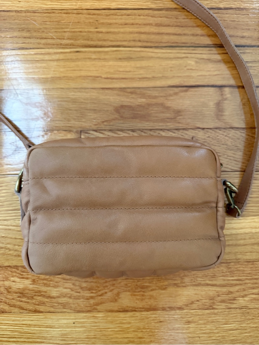 Madewell Tan Quilted Mini Crossbody Bag - Picture 2 of 5